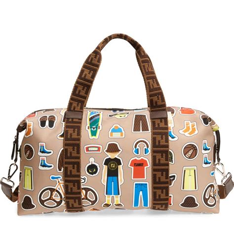 fendi people diaper bag tan|designer diaper bag outlet.